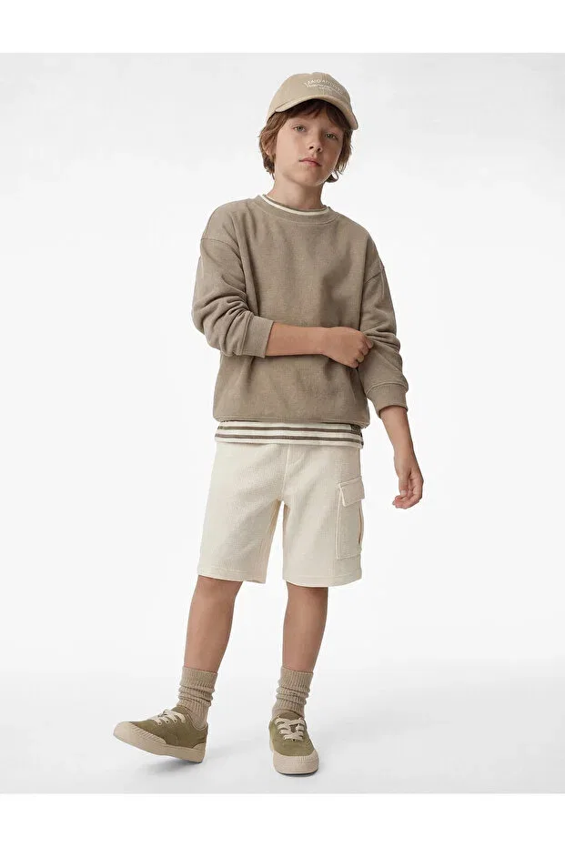 Детские шорты для мальчиков с карманом cargo Koton, Beige