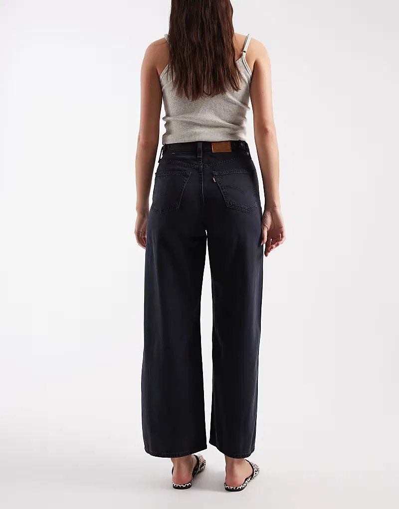 Джинсы Levi's с широкими штанинами и затяжкой, темно-синие — фото 3