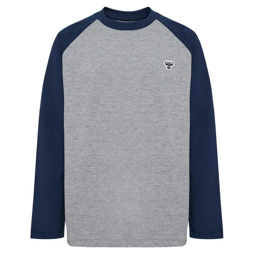 Футболка с длинным рукавом Raglan Loose Bee Hummel, серый — фото 3