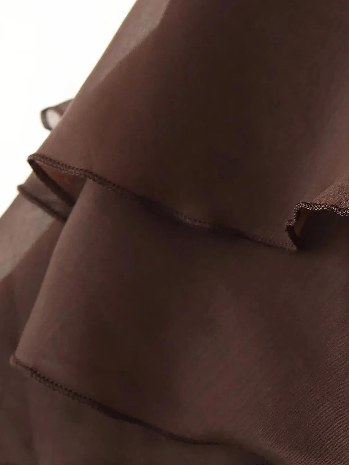 Женское вечернее платье без бретелек с V-образным вырезом, Dark Brown — фото 4