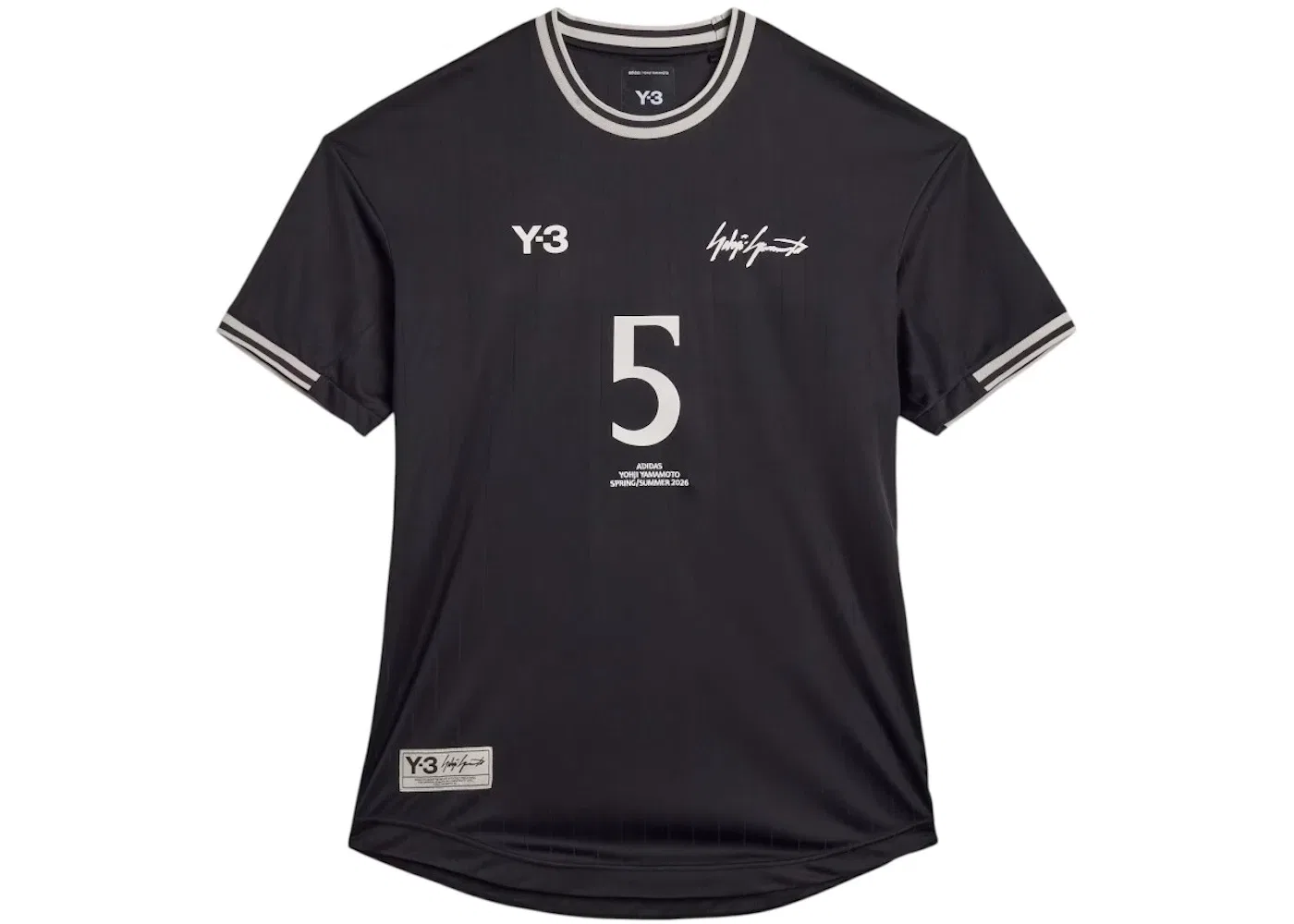Мужская футболка с принтом Adidas Y-3 Jude Bellingham Football Short Sleeve Jersey, Black