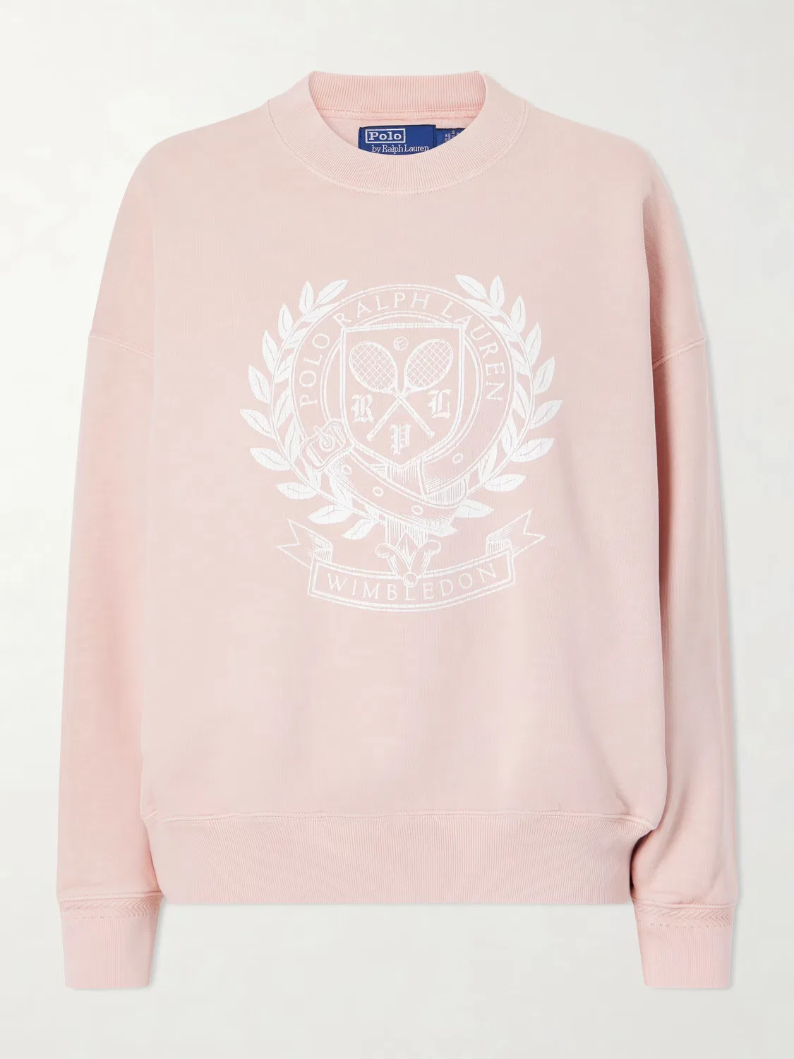 Толстовка из хлопковой смеси с логотипом Уимблдона Polo Ralph Lauren, розовый