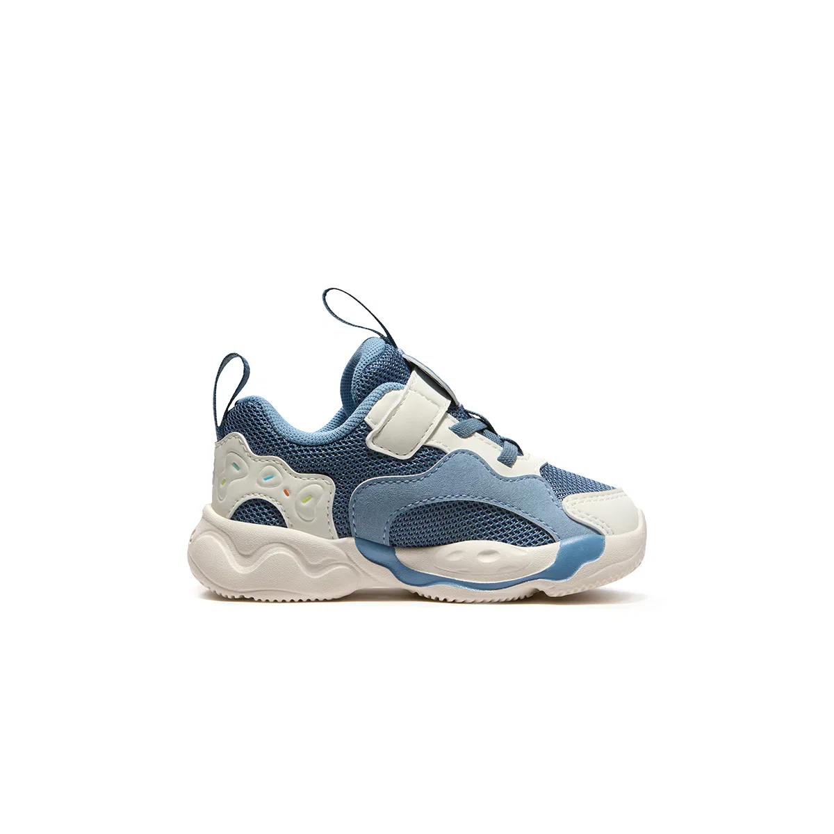 Детские тренировочные кроссовки с синтетической кожей FILA KIDS, Navy/White — фото 3