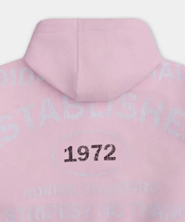 Худи с графическим принтом, Adidas, Clear Pink — фото 4