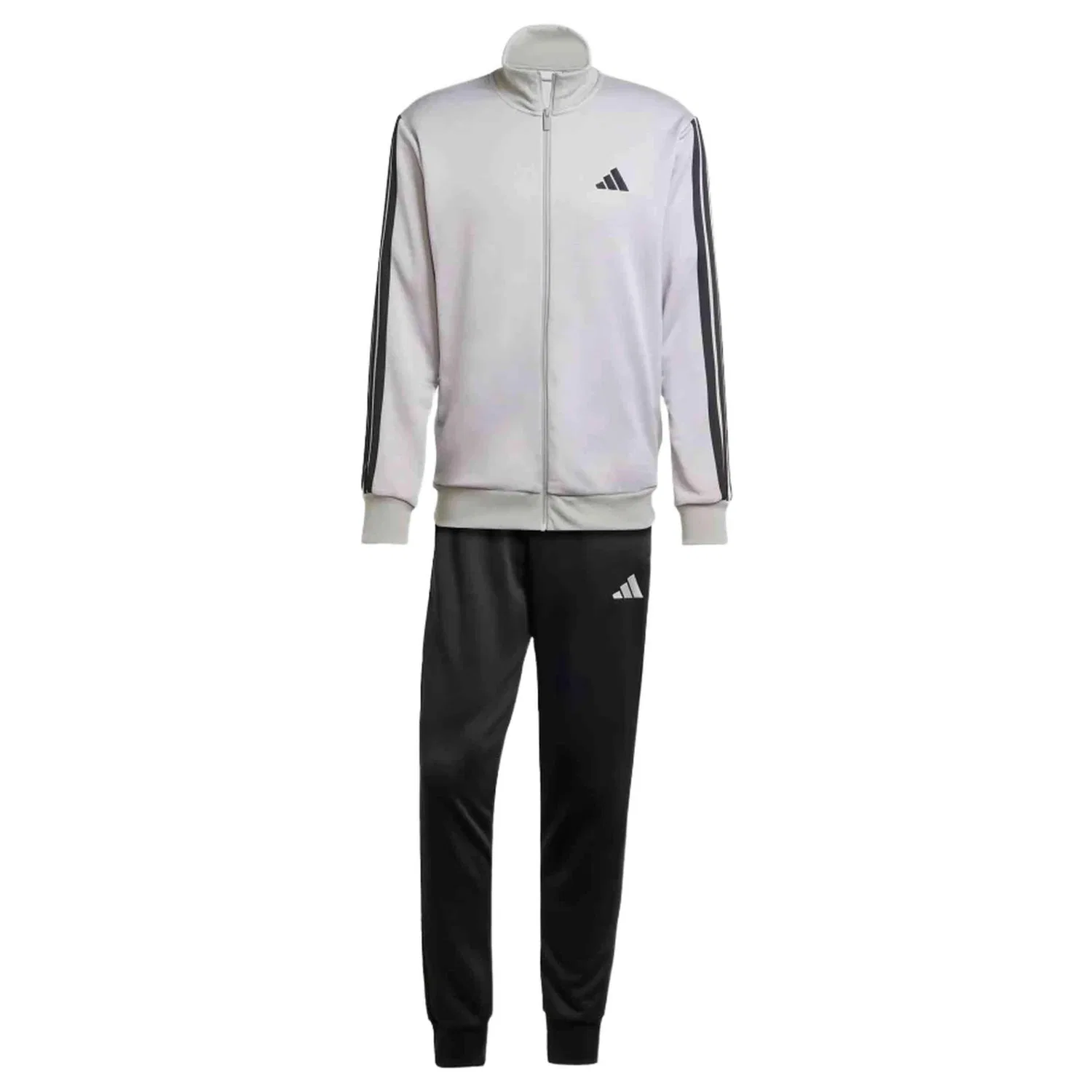 Мужской спортивный костюм из футера 3S French Terry Tracksuit Adidas, Grau — фото 4