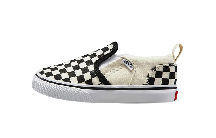 Детские кеды для малышей с шахматным принтом Vans, Black Natural