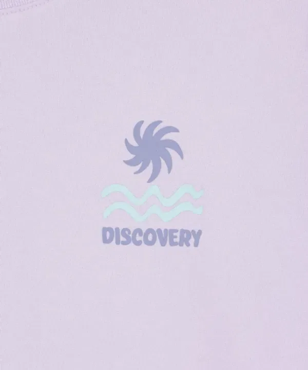 Футболка с графическим блоком, детская, Discovery Kids, светло-фиолетовая — фото 4