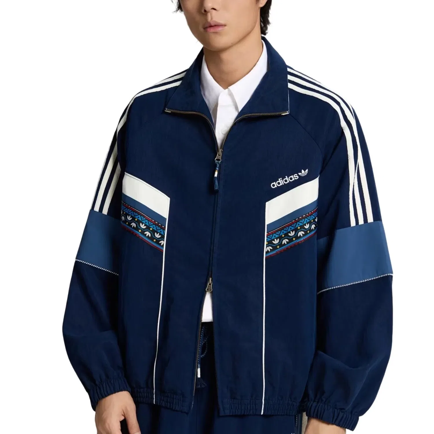 Мужская куртка Toc Polo Track Top Asia Sizing 'Night Indigo' adidas, Night Indigo — фото 3