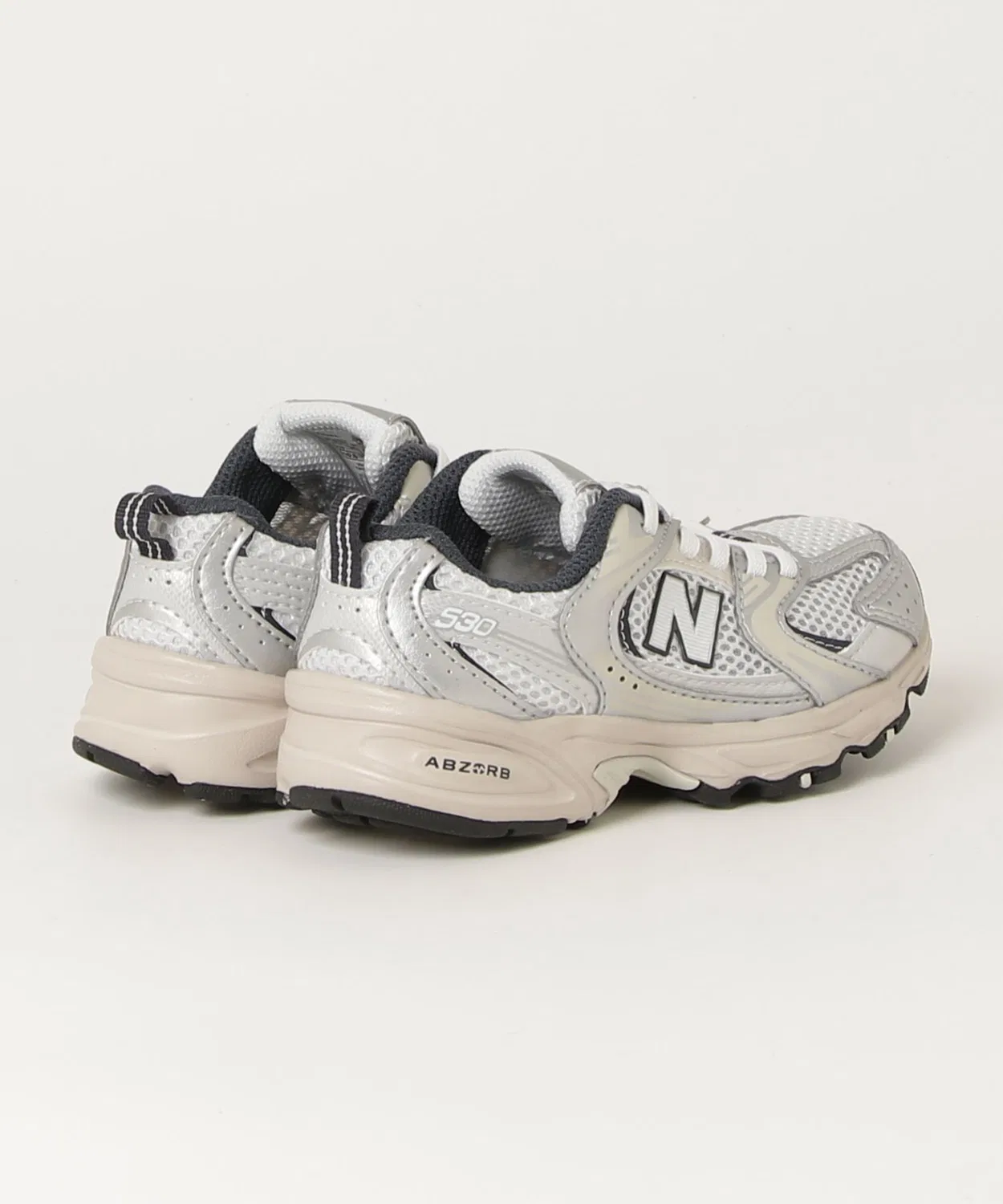 Детские кроссовки с низким профилем 530 New Balance, Silver — фото 3