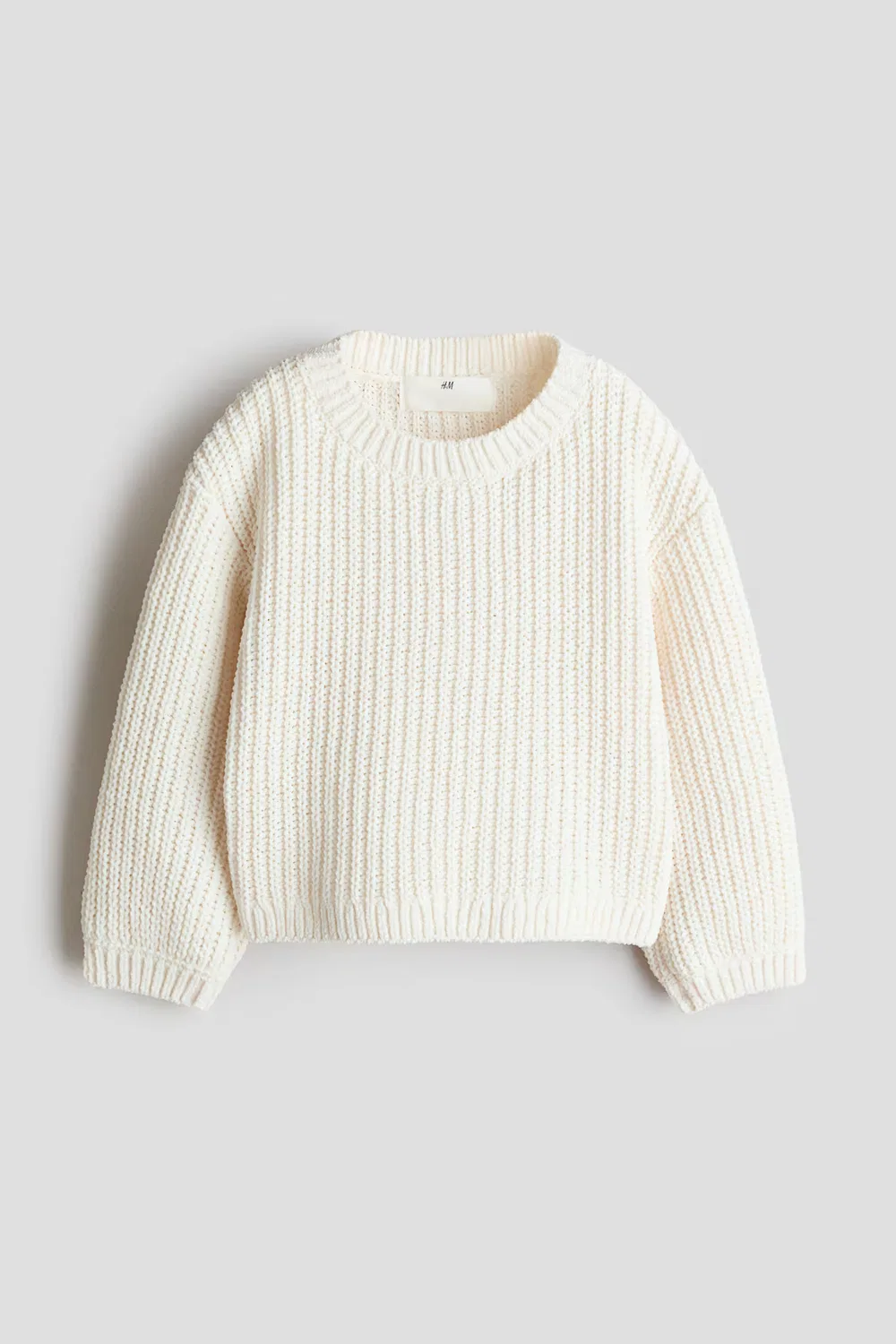 Свитер из синели H&M, Cremefarben