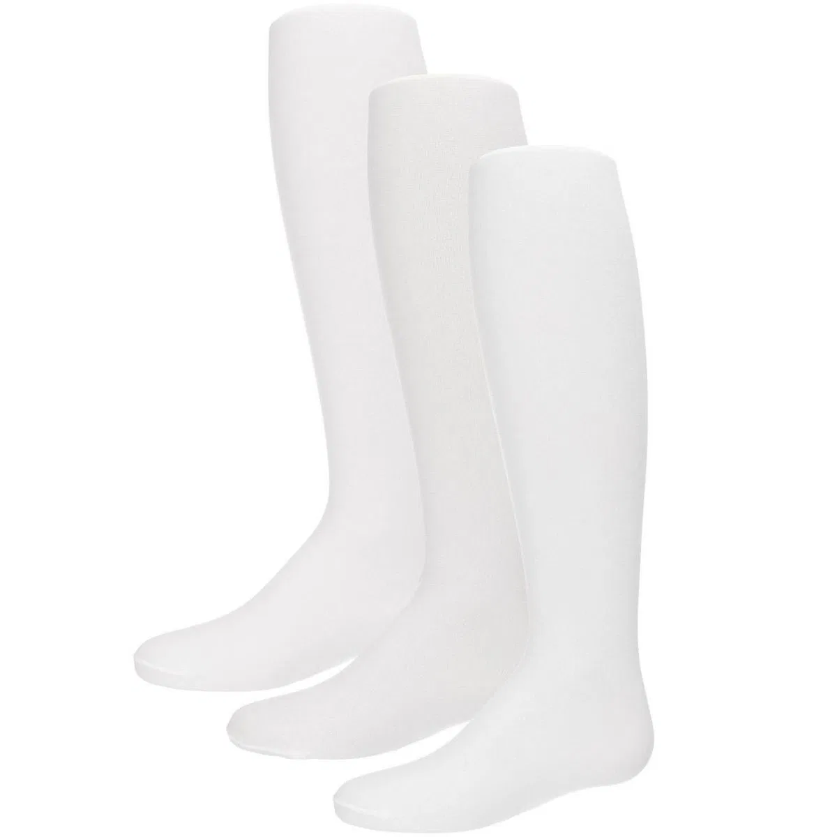 Детские колготки для девочек 3 пары непрозрачные Memoi LEGWEAR, White-White-White