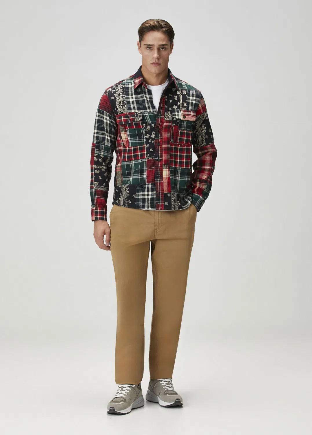 Брюки Classic Fit Stretch Twill Polo Ralph Lauren, Haki-Bej
