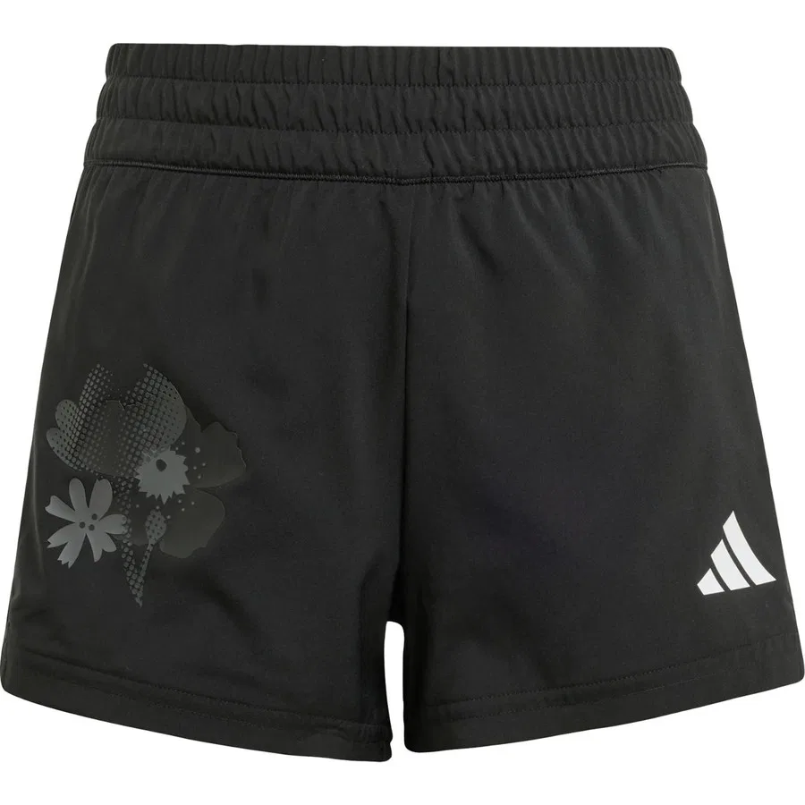 Детские спортивные шорты с принтом adidas JI6099, Черный — фото 3