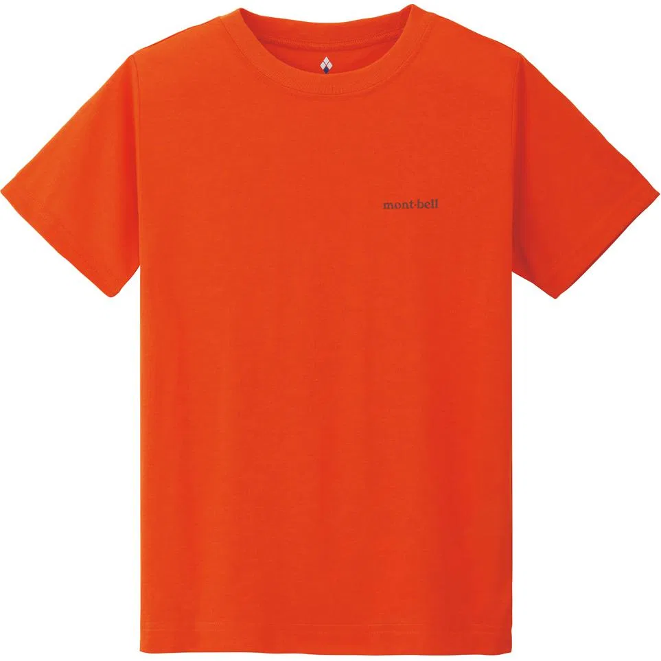 Детская футболка с круглым вырезом MONTBELL, Orange