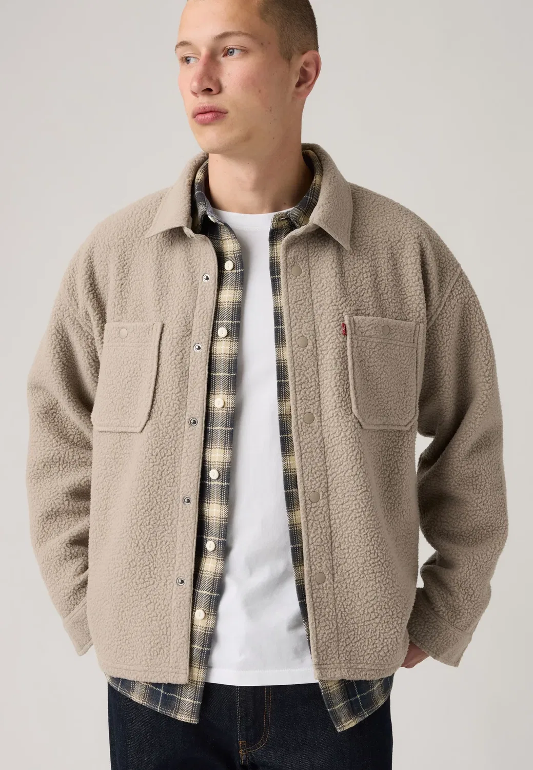 Рабочая одежда - флисовая куртка Levi'S, Vintage Khaki