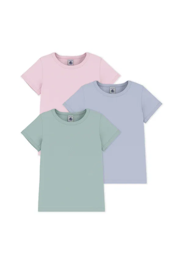 Комплект из 3 маек, хлопок, Petit Bateau, мультиколор