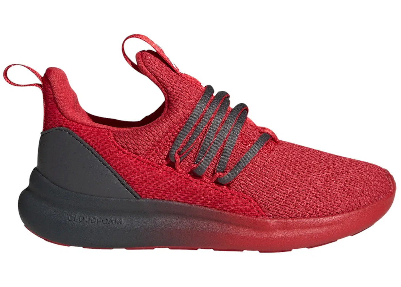 Детские кроссовки Lifestyle с длинным шнурком Adidas Lite Racer Adapt 7.0, Better Scarlet Grey Six Cloud White
