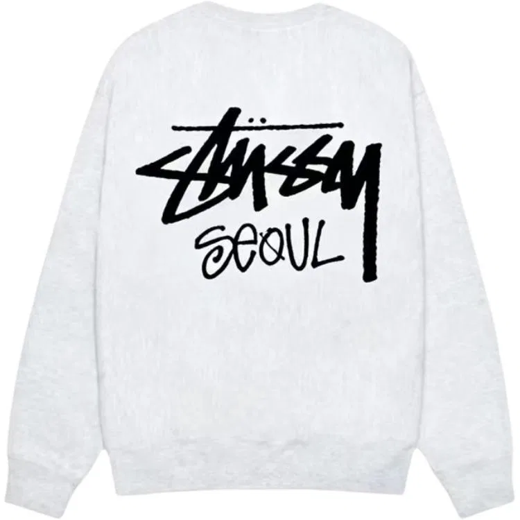 Детский свитшот с круглым вырезом Stussy, Gray