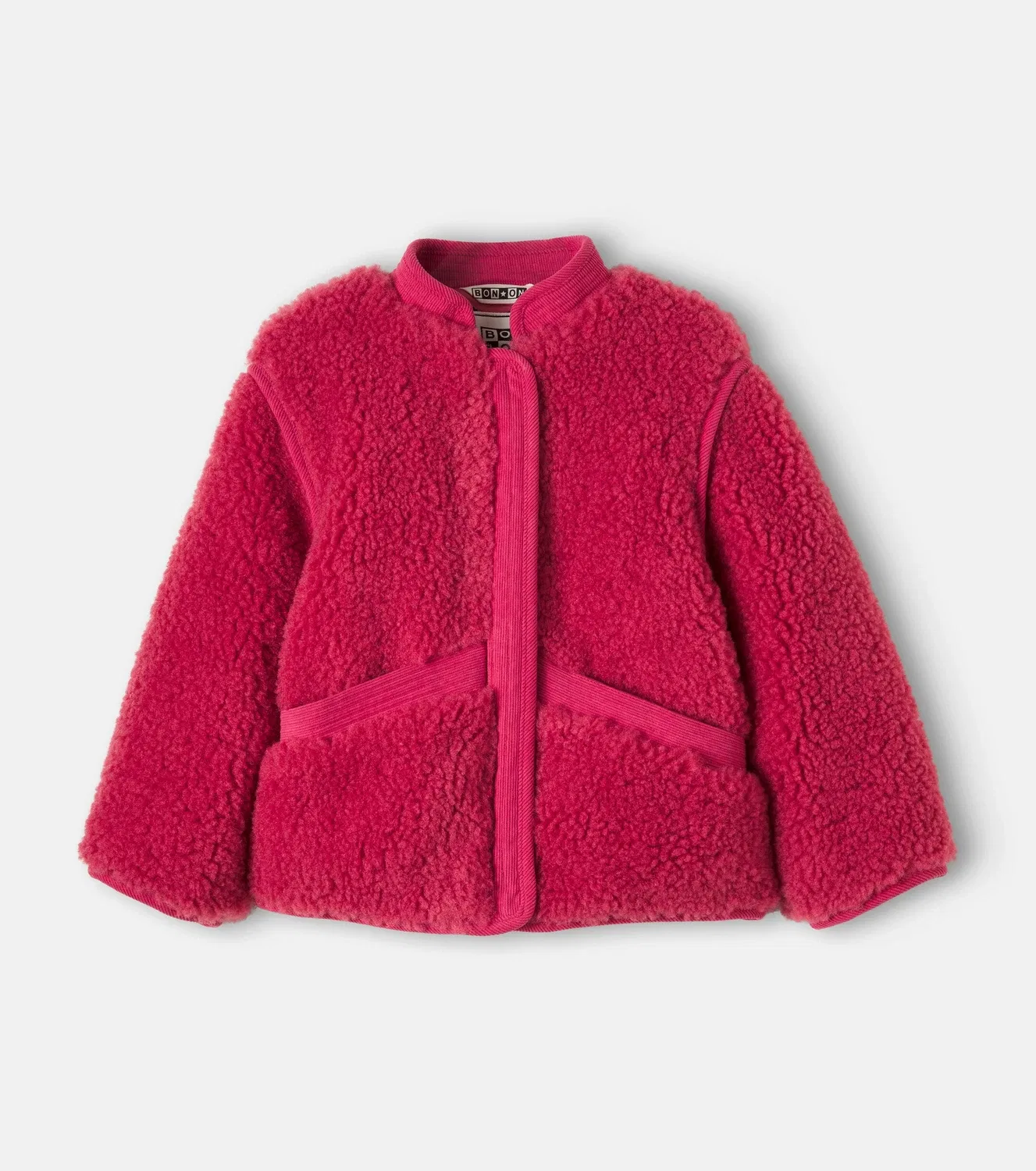 Легкая куртка с плюшевой отделкой Peppa Bonton, красный