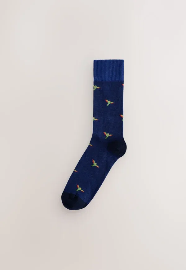 Носки в полоску Geometric pattern socks eight pack Next Striped, красный/синий — фото 4