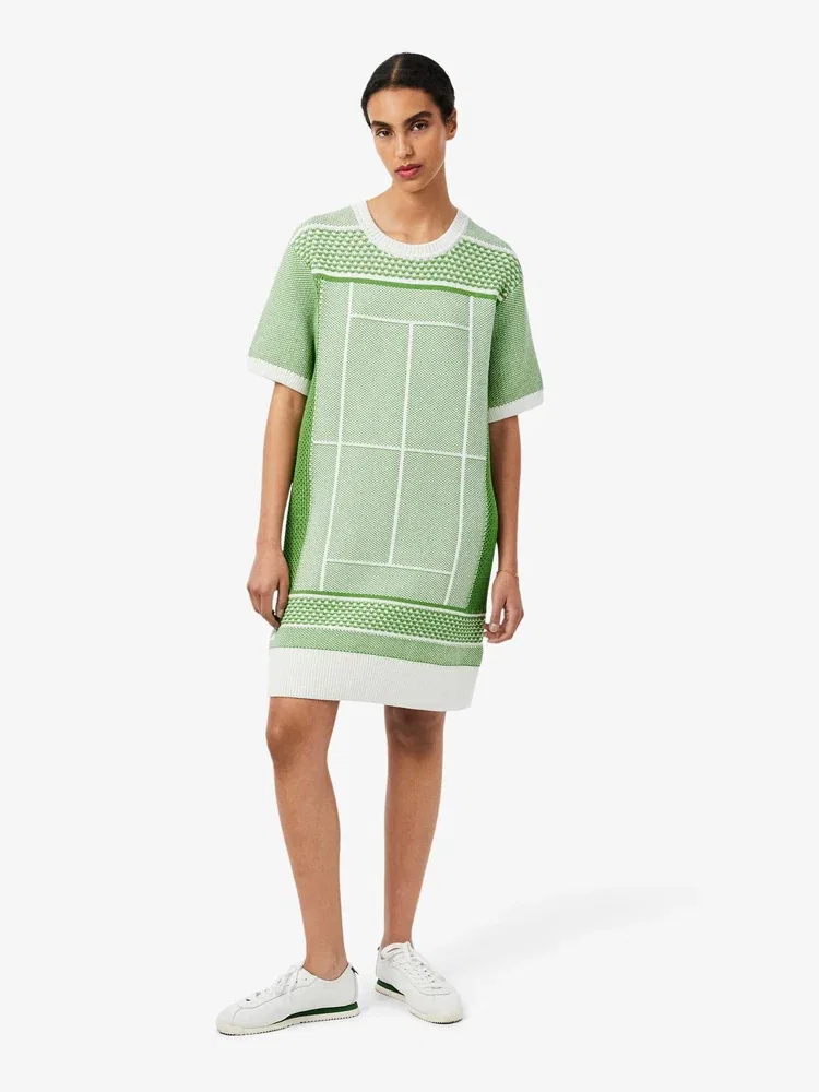Платье LACOSTE с графическим принтом, Green
