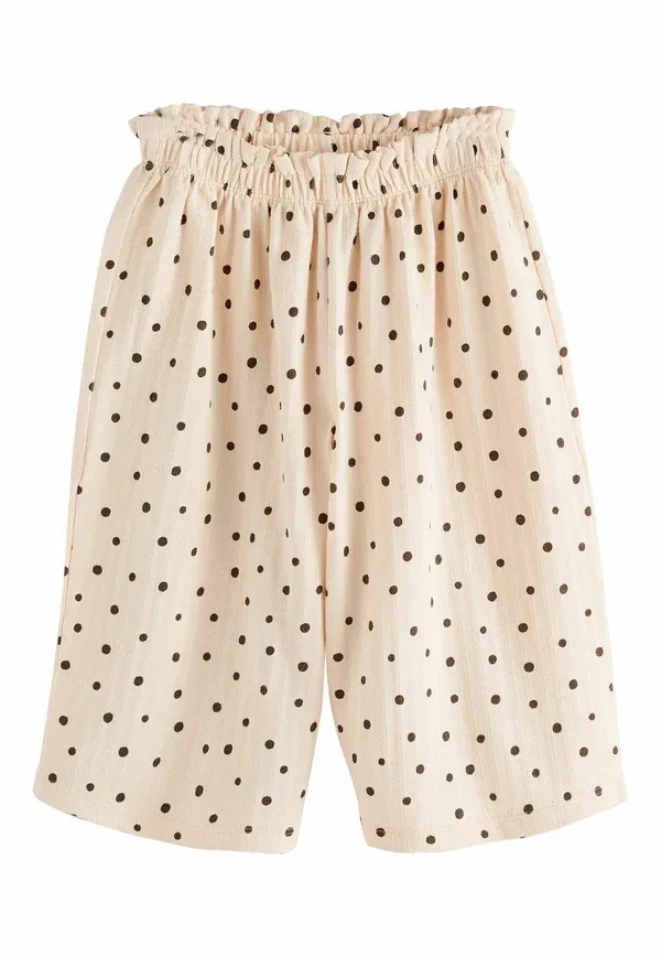 Брюки хлопок Regular fit - wide leg trousers 3 pack Next, Neutral, нейтральный — фото 2