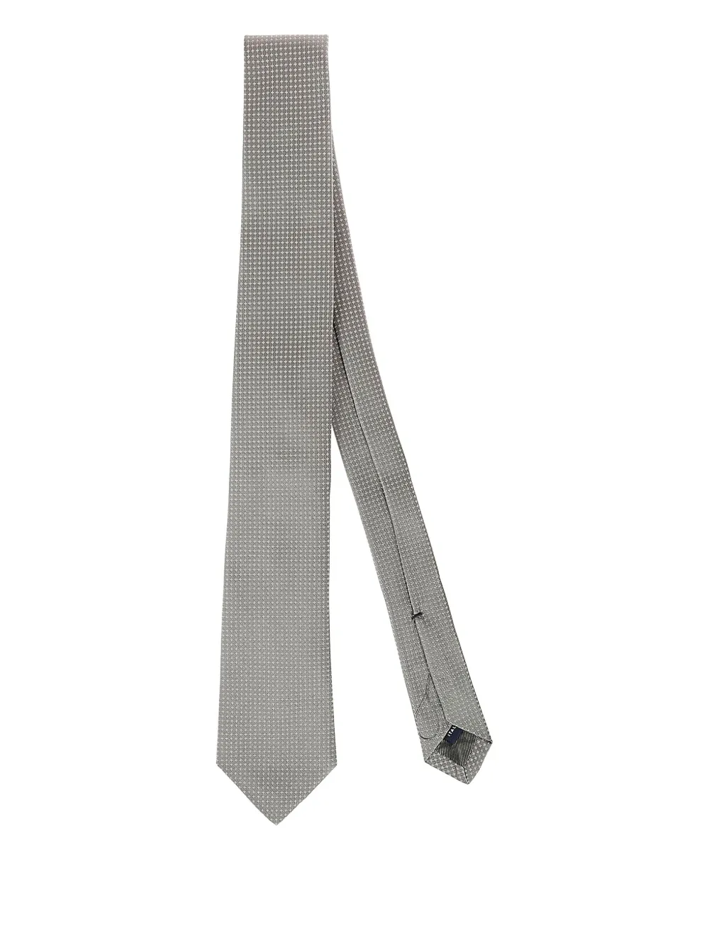 

Шерстяной галстук с узором Errico Formicola, серый