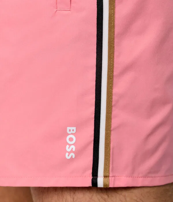 Мужские шорты для плавания с логотипом BOSS, Rosa — фото 3