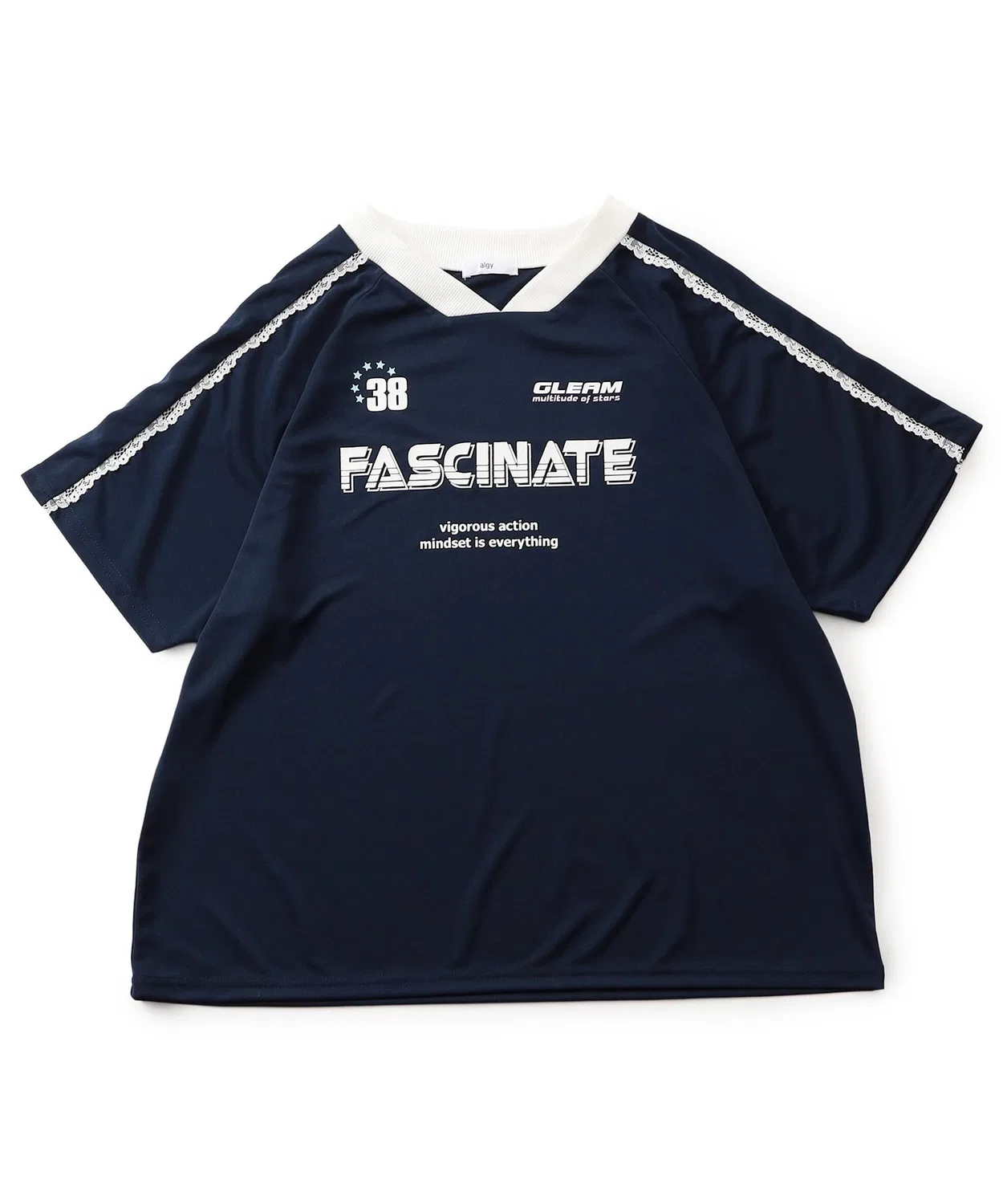Детская футболка с принтом Sports Mix BIG V-neck algy, Черный — фото 4