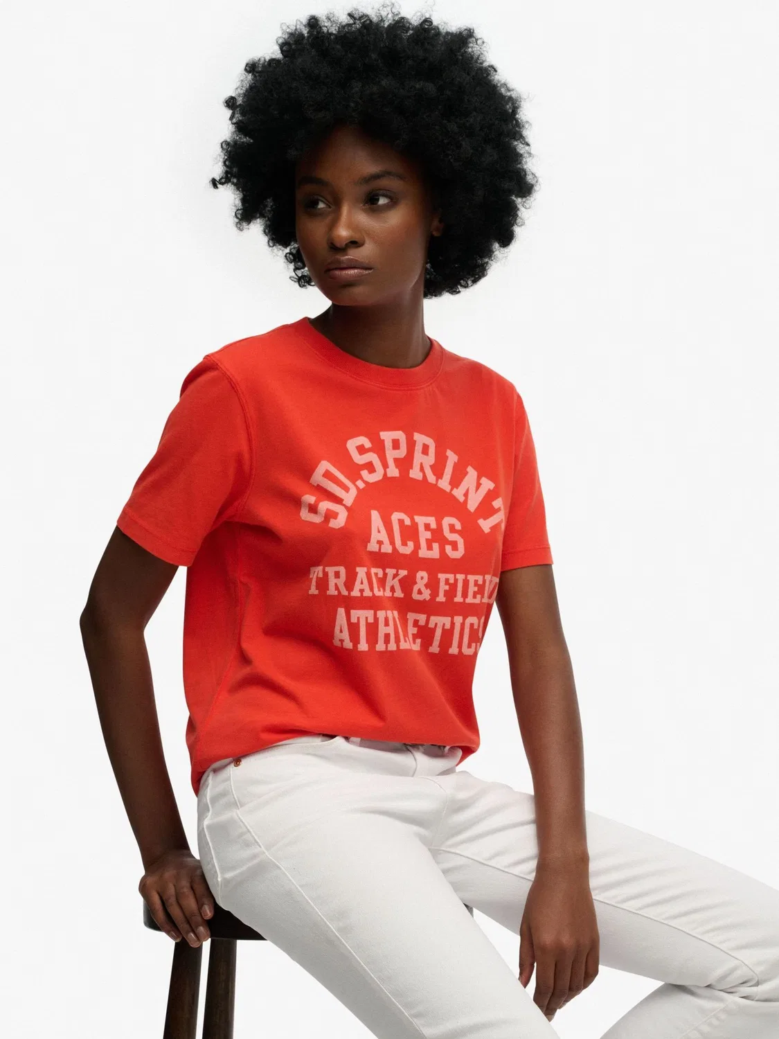 Футболка с карманом Vintage Prep Superdry, красный — фото 3