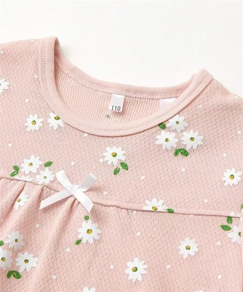 Детская пижама с длинным рукавомдля девочек QUNTSTYLE, Pink — фото 2