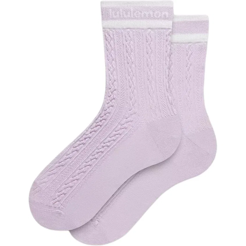 Детские носки-следки Lilac Play/White Lululemon, Цвет Lilac Play/White