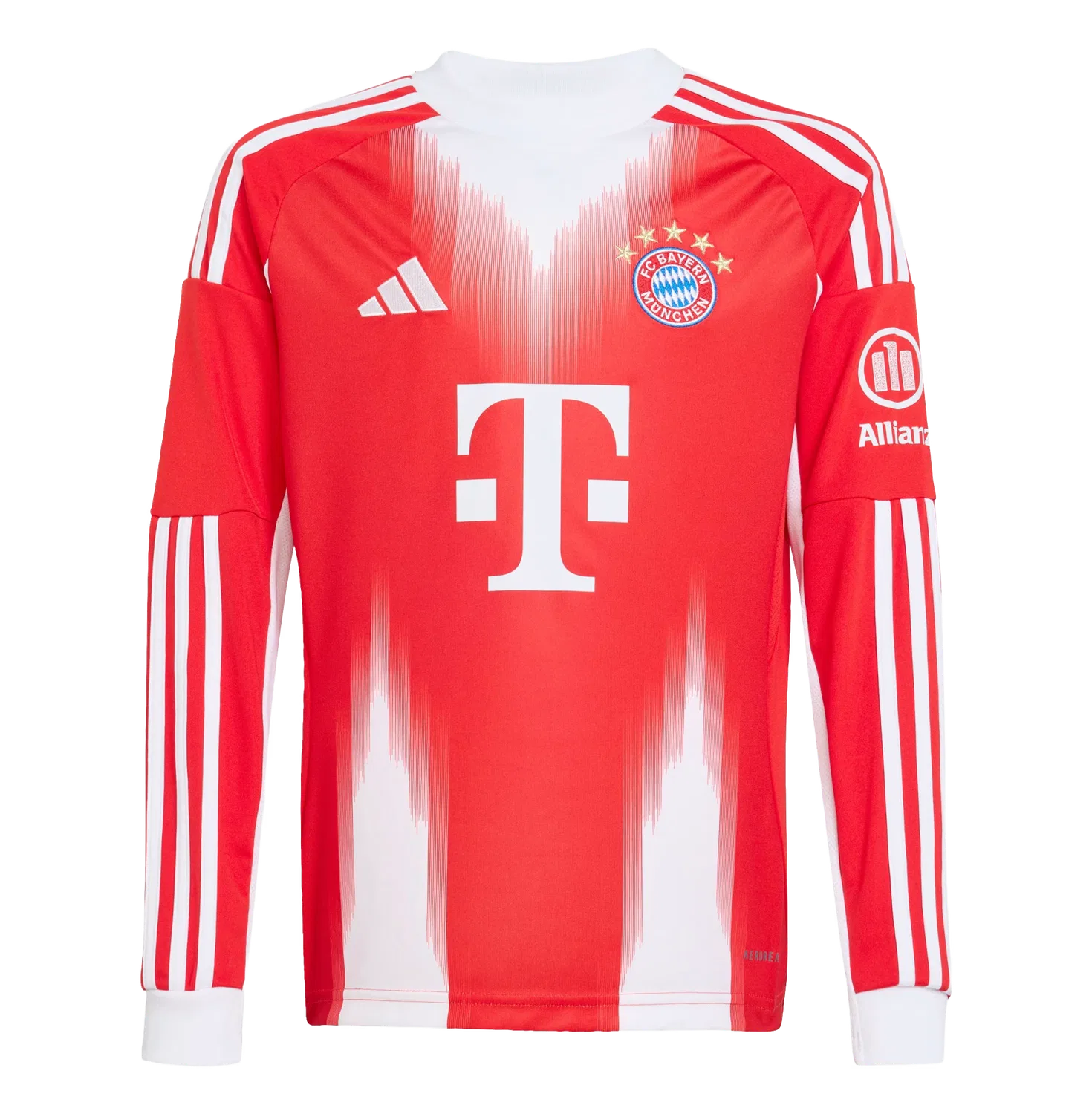 Детская футболка с длинным рукавом FC Bayern München Adidas, красный
