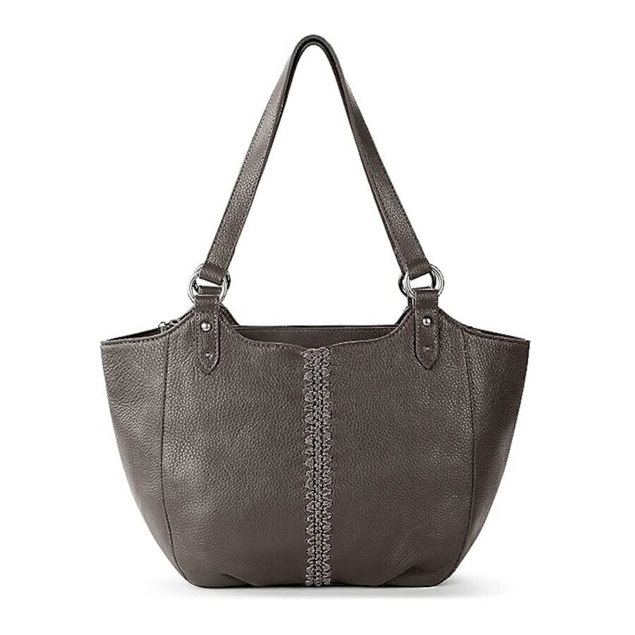 

Кожаная сумка The Sak Bolinas Satchel, серо-коричневый