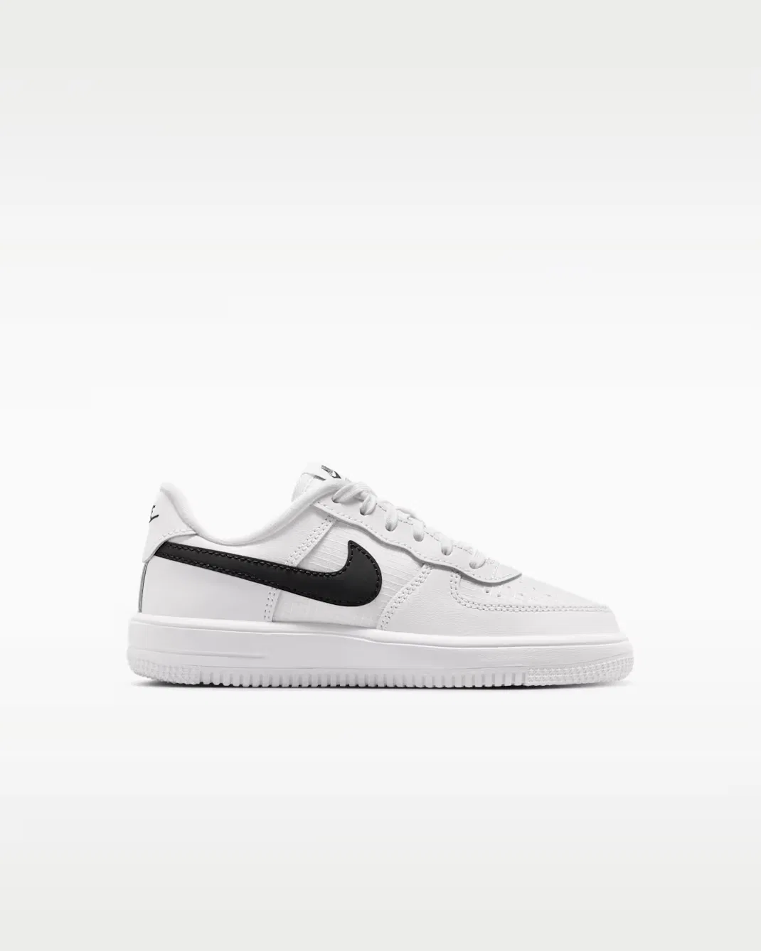 Детские кроссовки Nike Force 1 Low Tech, White/White/Black — фото 3