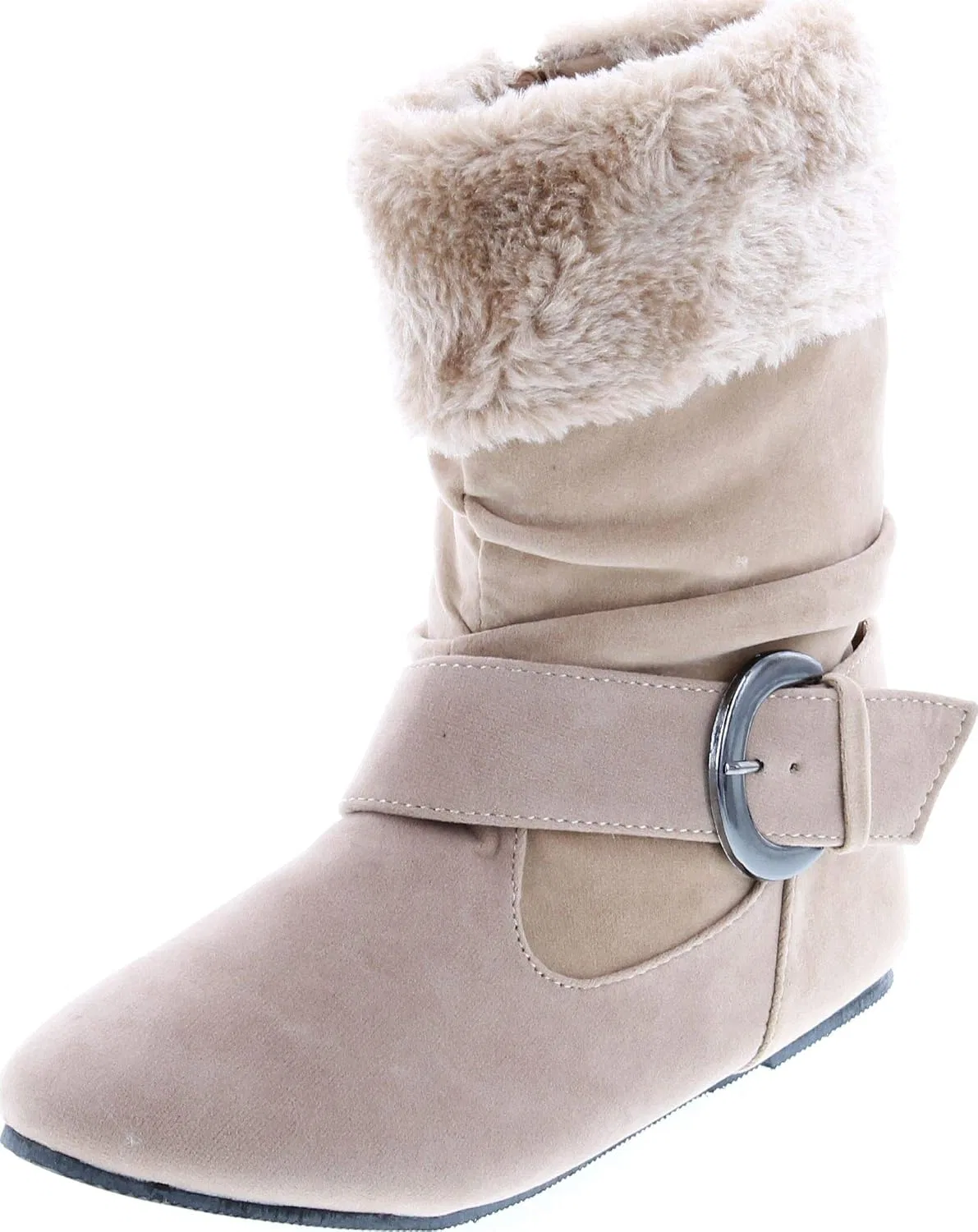 Детские сапоги для девочек с искусственным мехом Static Footwear, Tan