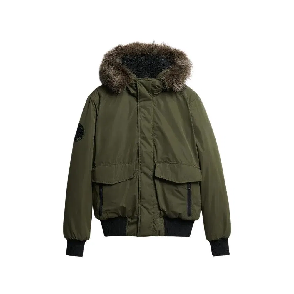 Мужская куртка-бомбер с капюшоном Everest Superdry, Grun