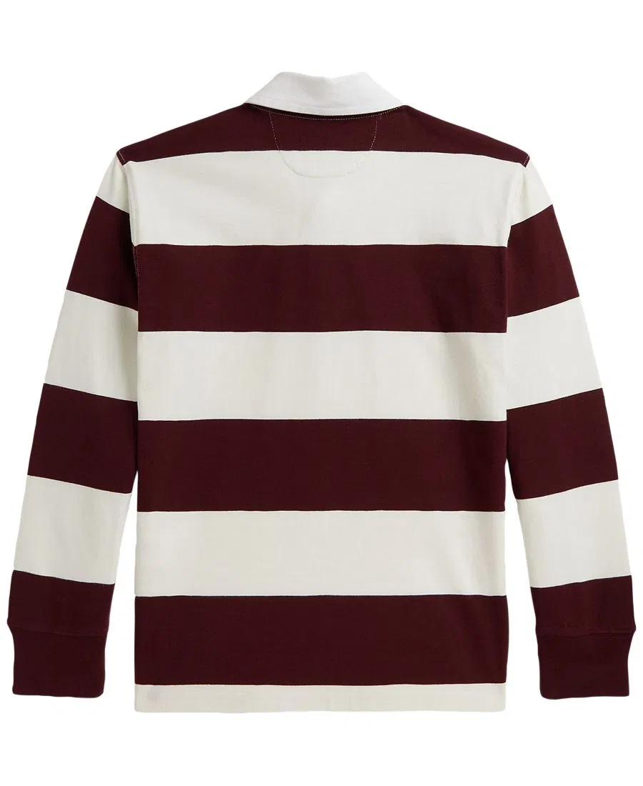 Рубашка-регби с длинным рукавом Iconic Long-Sleeve Rugby Shirt Polo Ralph Lauren, Rich Ruby Nevis — фото 2