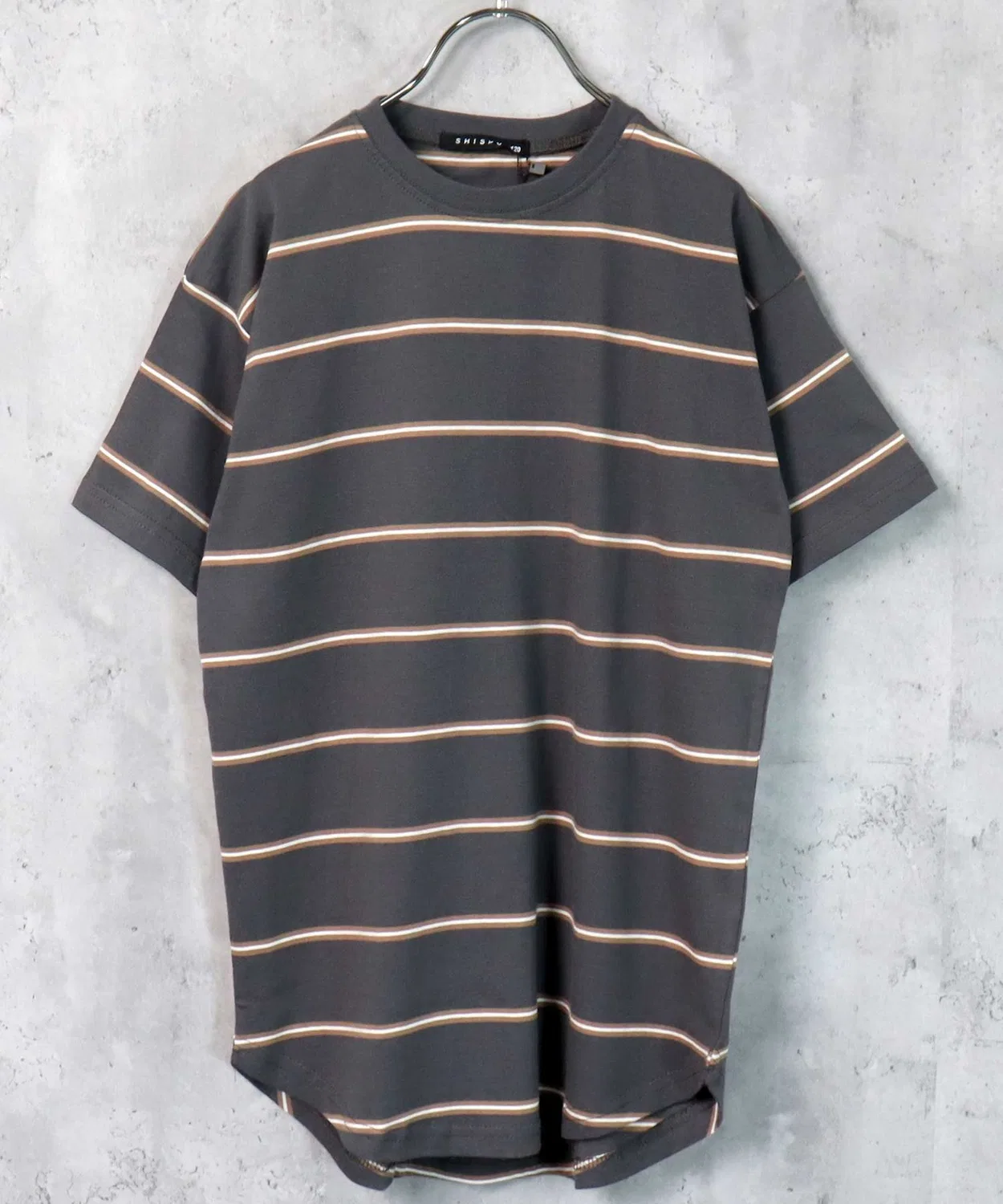 Детское платье-трапеция с принтом Big Silhouette Border SHISKY, Charcoal