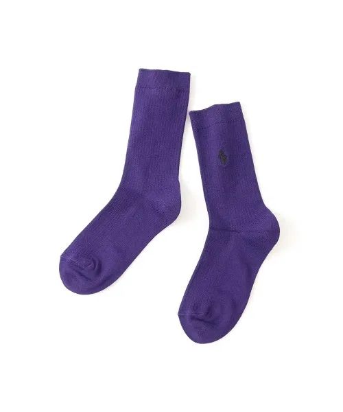 Женские носки с вышивкой Polo Ralph Lauren, Purple