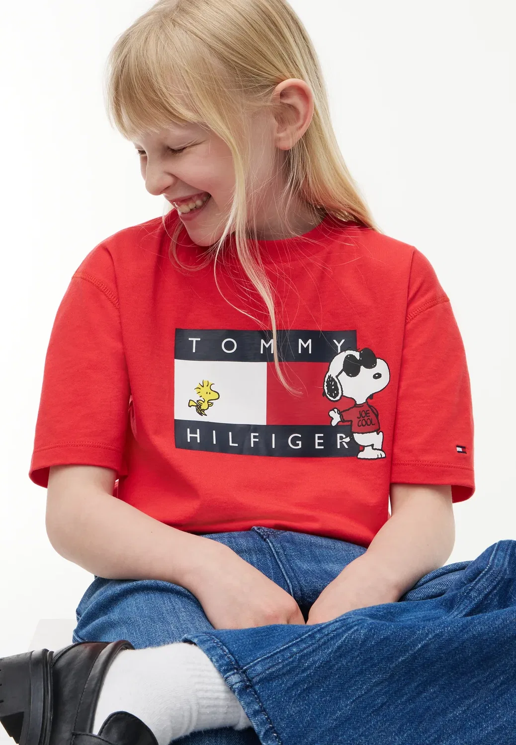 Футболка с принтом Peanuts, унисекс, с коротким рукавом Tommy Hilfiger, Red Glare — фото 3