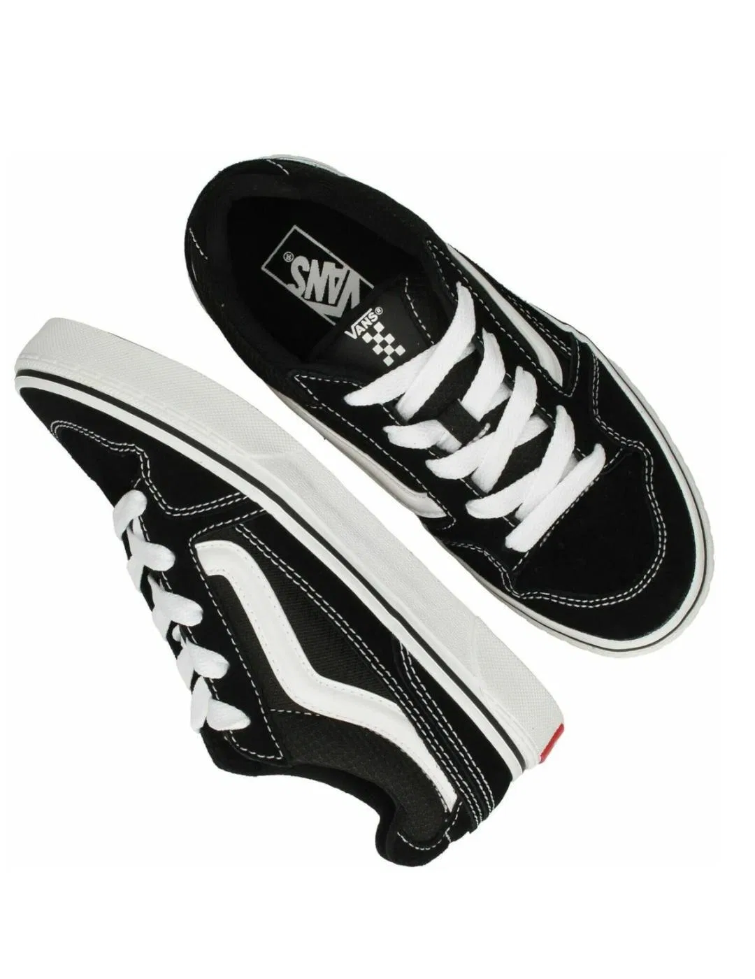 Детские кожаные кроссовки Vans Salry, Weiß — фото 3