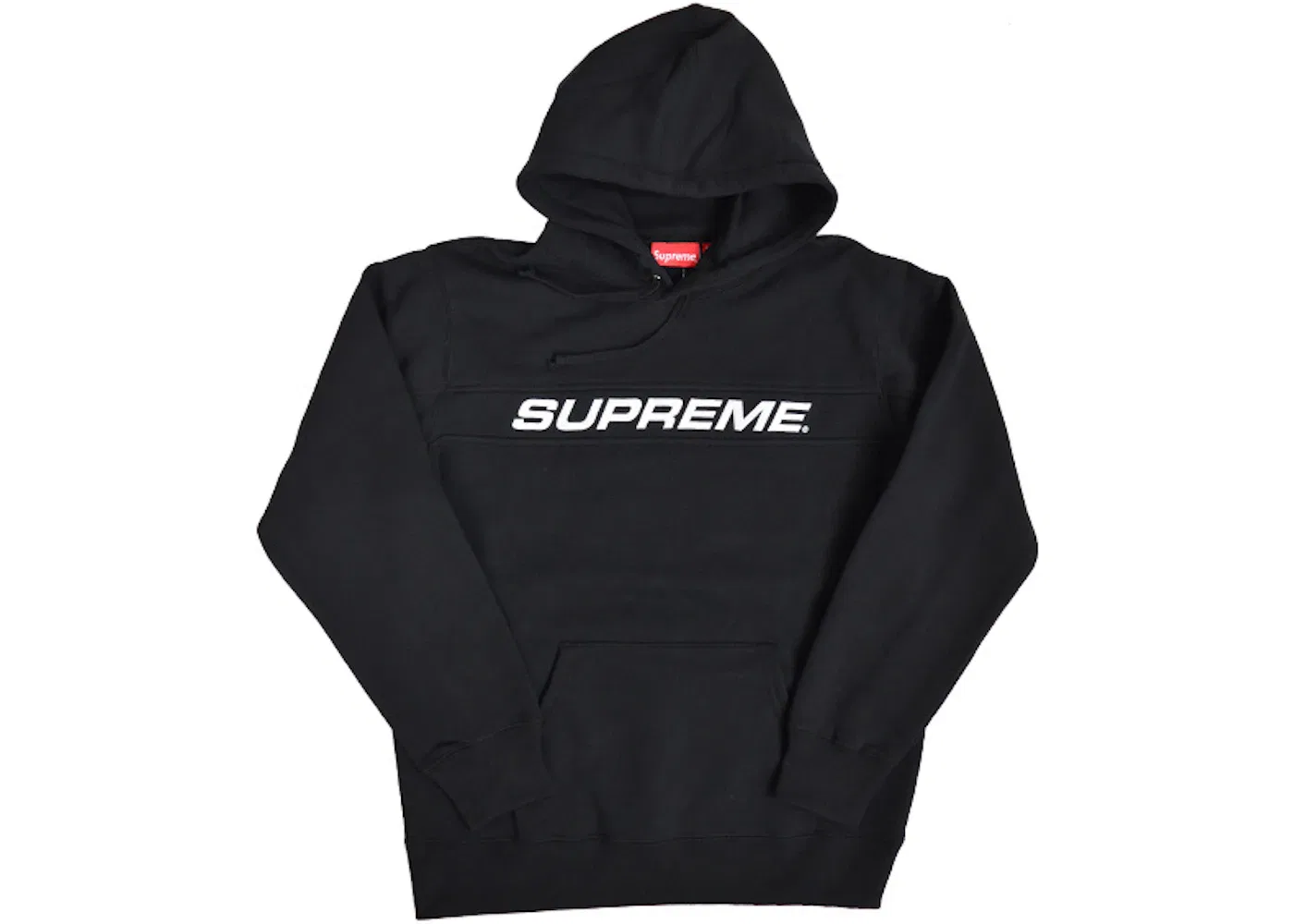 Мужской худи с принтом Supreme Full Stripe Hooded Sweatshirt, Black