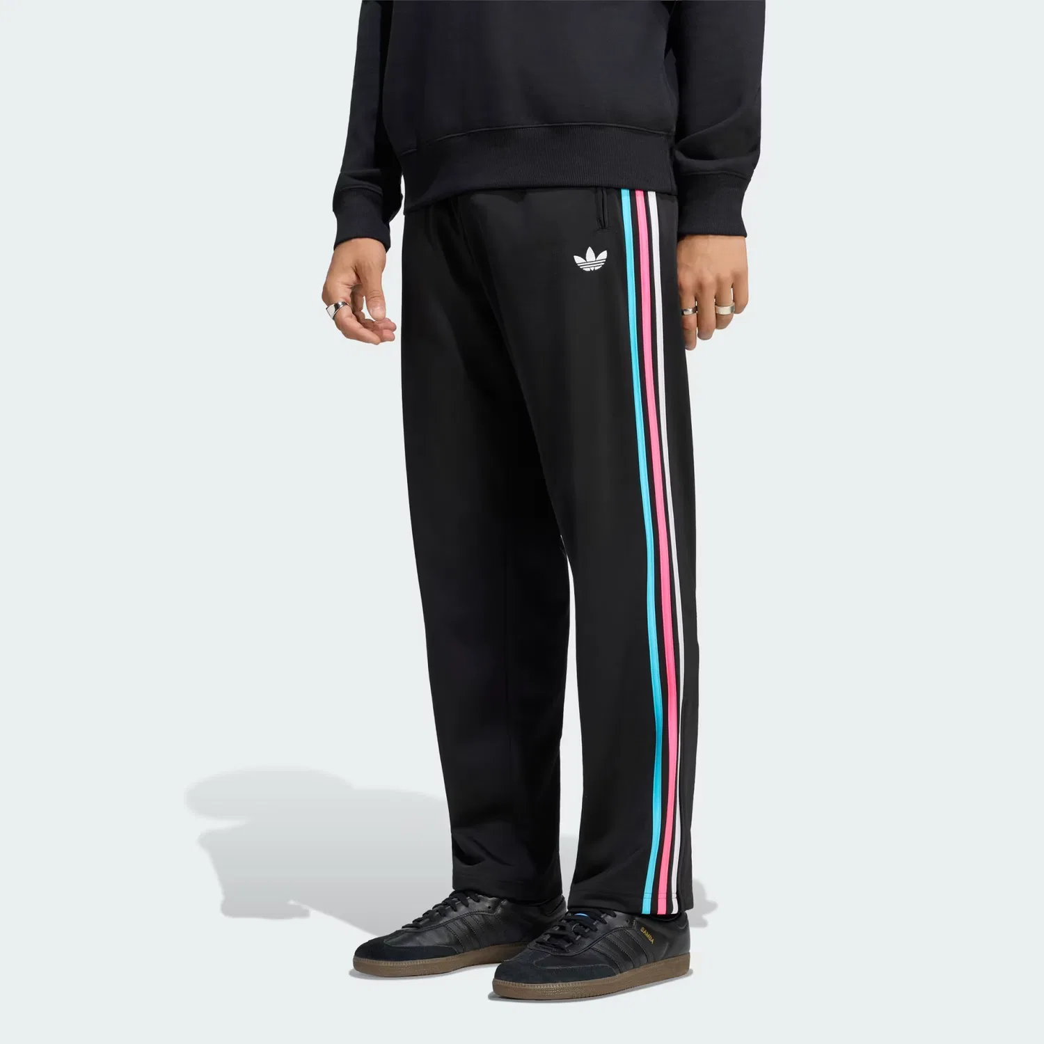 Мужские спортивные брюки с завязкой Firebird Adidas Originals, черный/мультиколор