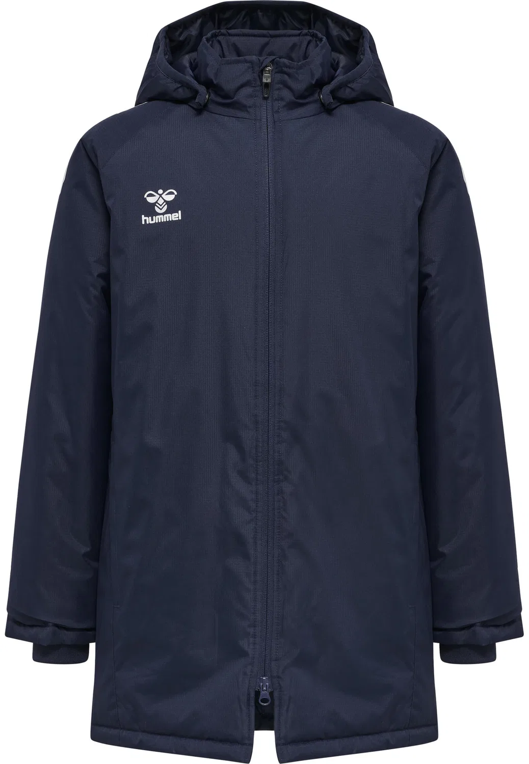 Детская куртка на молнии с капюшоном hmlCORE XK BENCH JACKET KIDS Hummel, Mitternachtsindigo Navyblau — фото 2