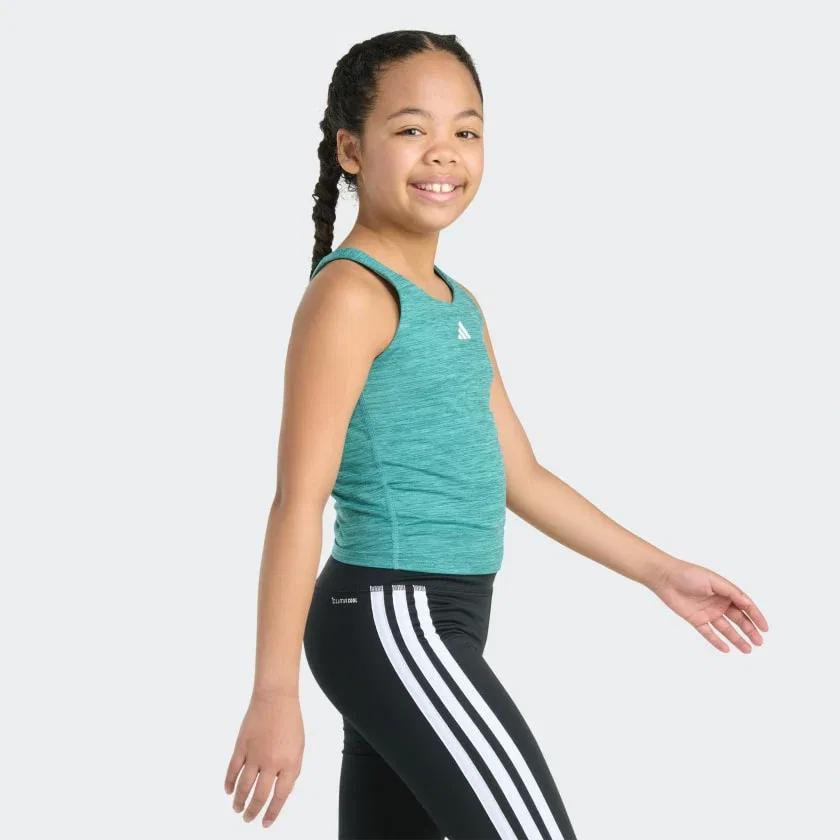 Детская майка для тренировок без рукавов adidas, Traditional Teal — фото 4