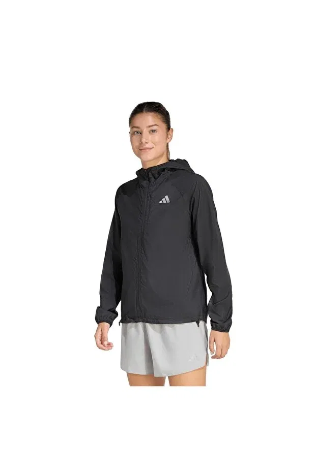 Женский дождевик с капюшоном Adidas, Black