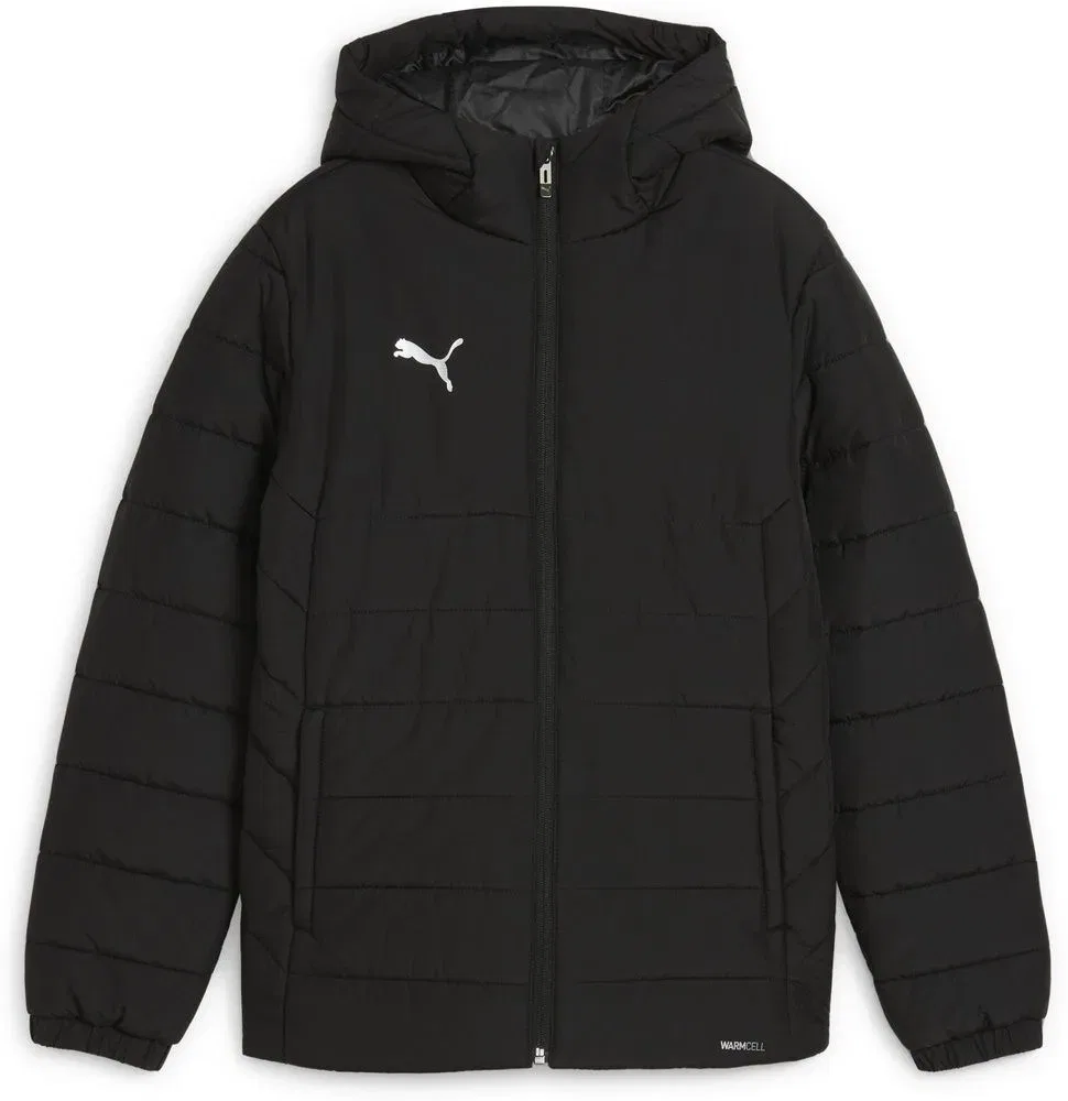 Куртка спортивная с капюшоном TeamADDITIONS Hooded Padded Jacket Jr Puma, черный