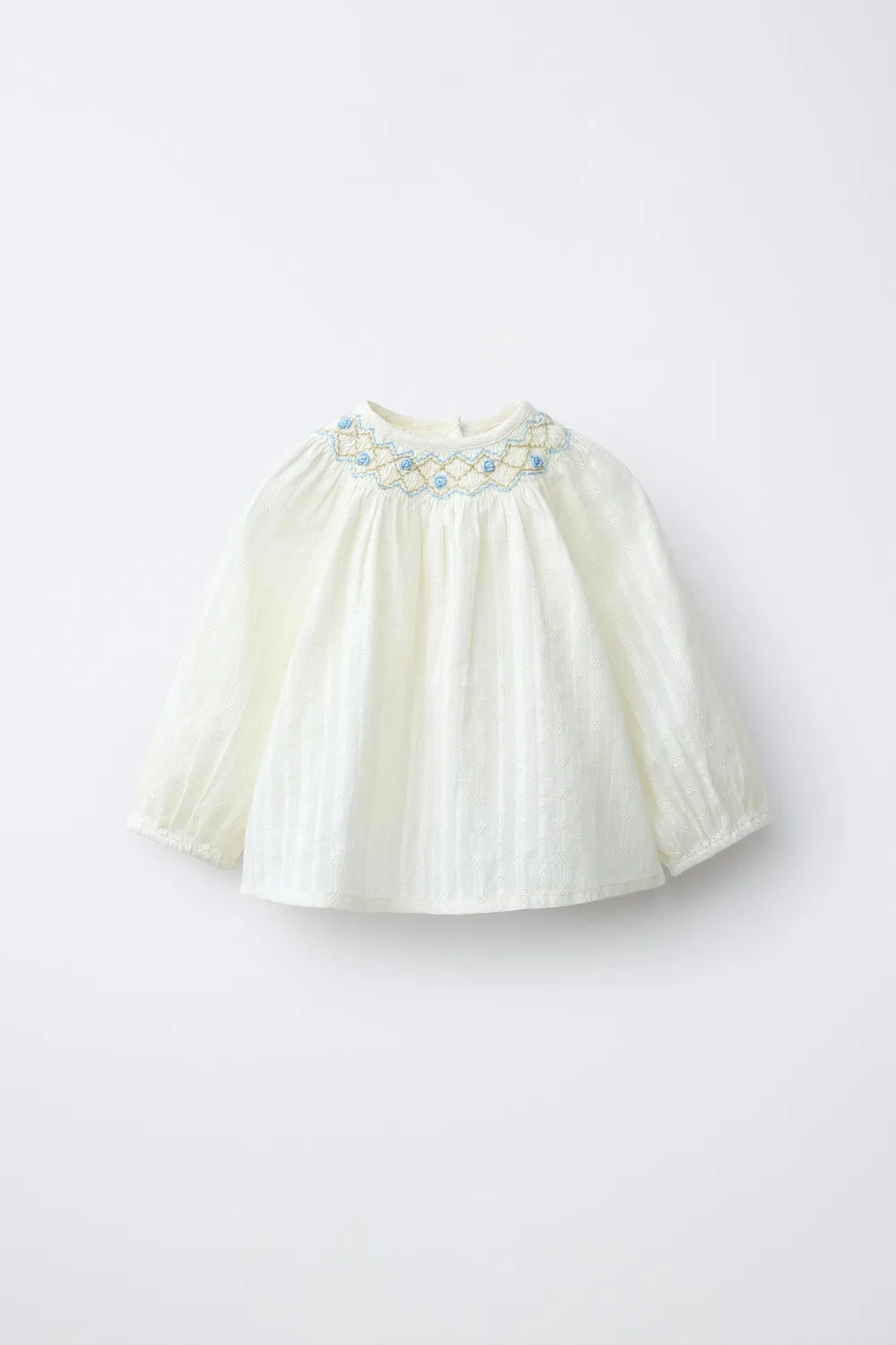 Рубашка Добби с помпоном ZARA, Pastel Green