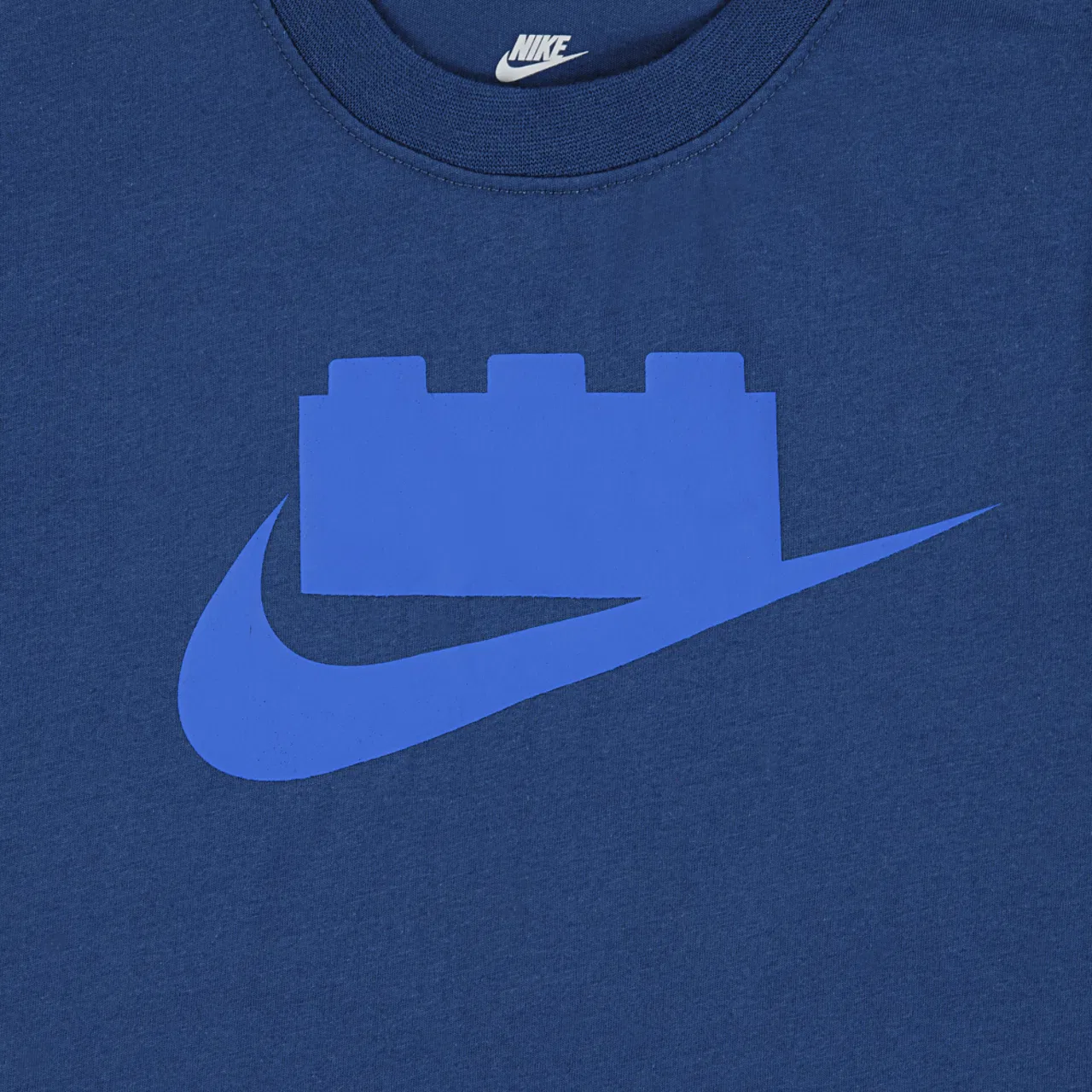 Детская футболка для мальчиков с коротким рукавом Lego Brick Swoosh Nike, Brave Blue — фото 3